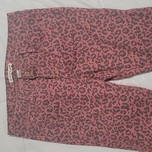 Pink cheetah pants